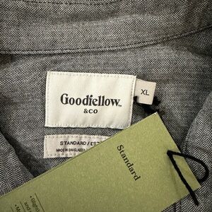 Goodfellow & Co Gray Herringbone Shirt XL NWT